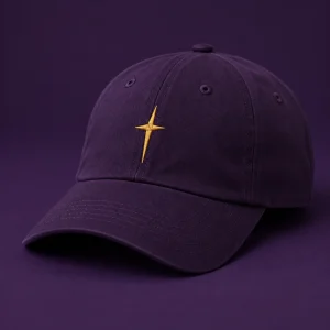 Gold Cross Cap