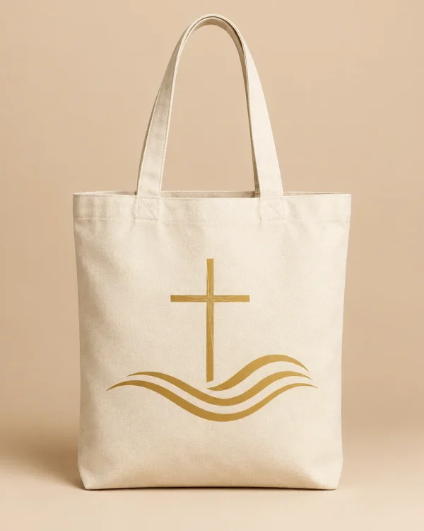 Gold Cross Tote